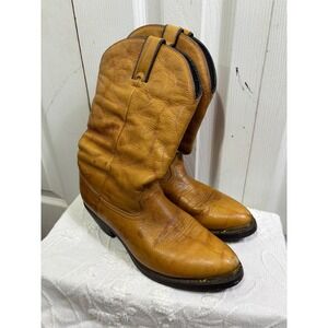 Durango RD5412 Leather Western Cowboy Boots‎ Honey Brown  Size 8M